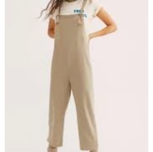 Free People Beach Lucy Dungarees in Grey size L